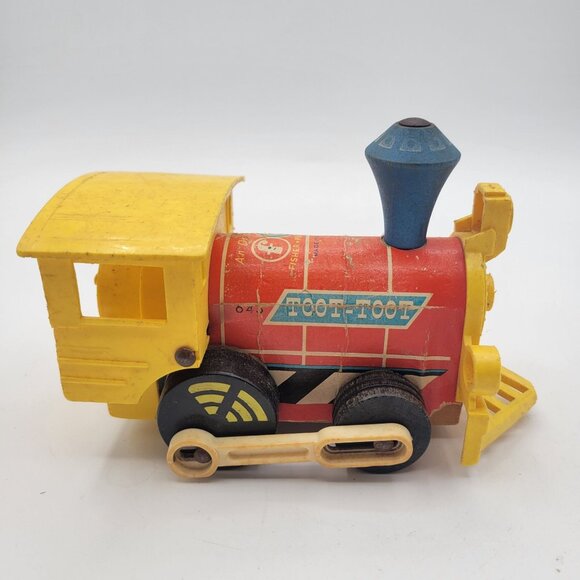 Fisher Price LOT Express Train 2581 & Toot Toot Wooden 643 Pull Toy Vintage - Picture 10 of 15